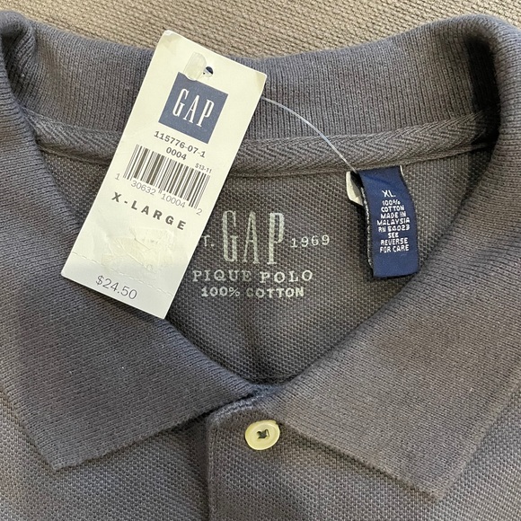 GAP gray cotton pique polo shirt - Picture 5 of 5